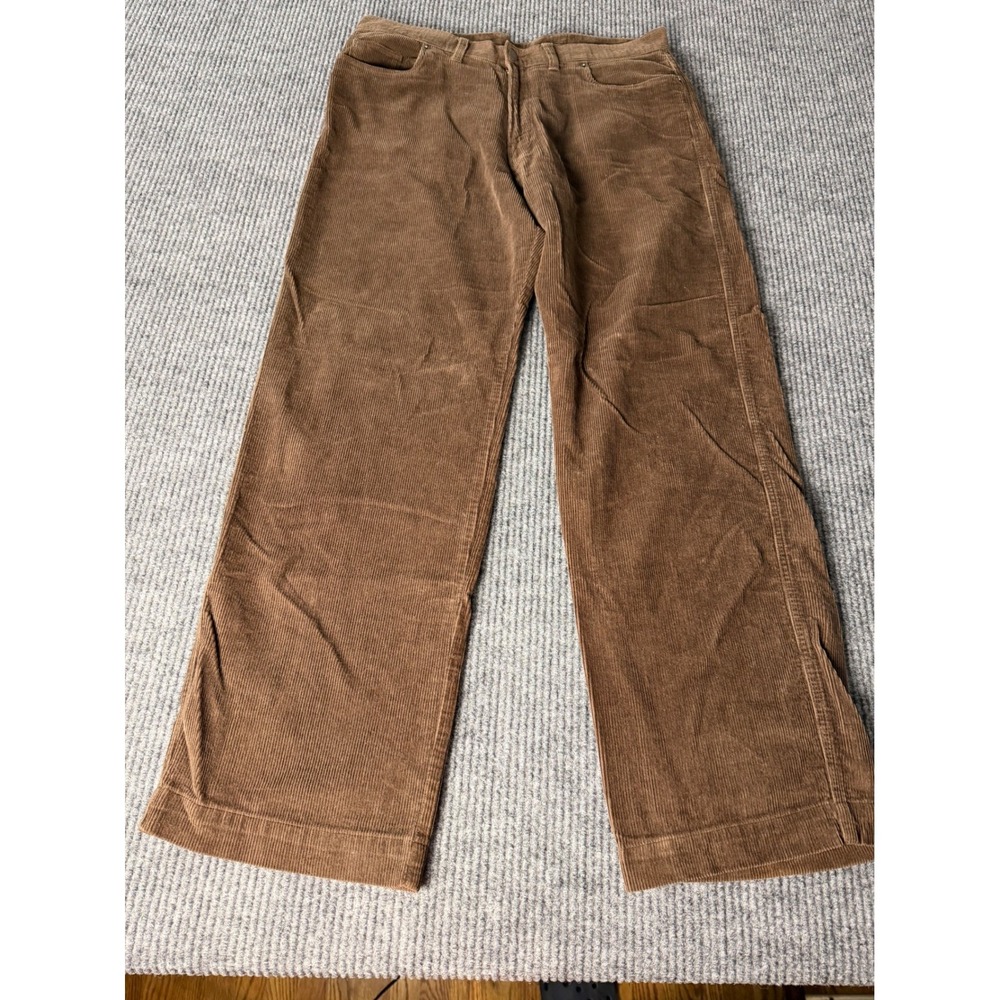 Patagonia Mens Corduroy Pants Brown organic cotton 5-Pocket Straight Leg 35x31